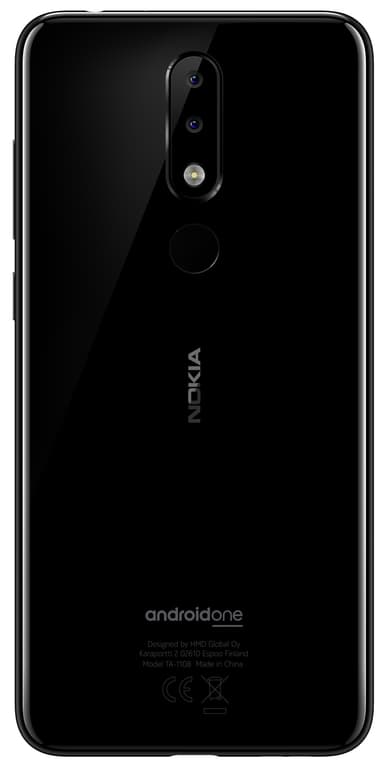 Nokia 5.1 Plus smartphone (glansig svart)