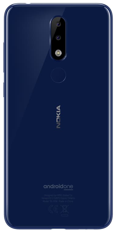 Nokia 5.1 Plus smartphone (glansig midnattsblå)