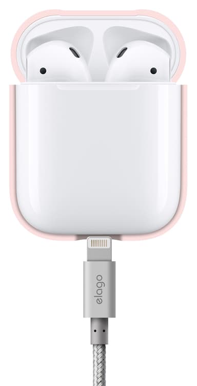 Elago AirPods silikonfodral (vit)