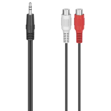 Hama ljudadapter (2 x  RCA kontakt - 3.5mm jack)