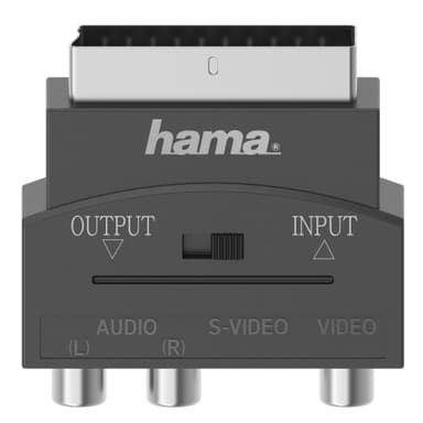 Hama 3 x RCA och S-Video Scart adapter