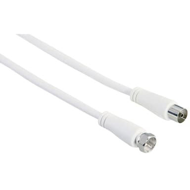 Hama adapter satellitkabel 90 dB (vit/3 m)
