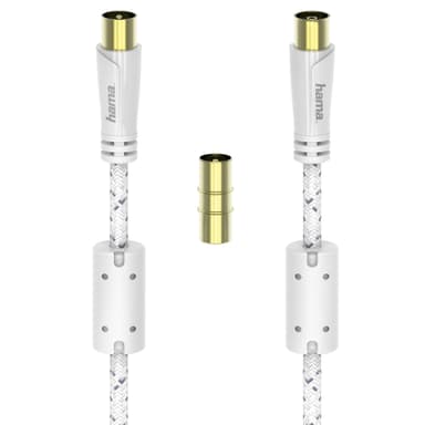 Hama antennkabel 120 dB (vit/ 15m)