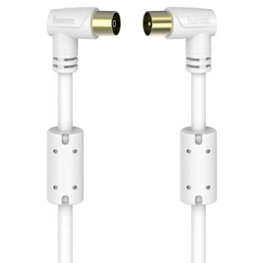 Hama antenn koaxialkabel 90°, 95 dB (5 m/vit)