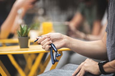 Sony WI-C600N trådlösa in-ear hörlurar (blå)