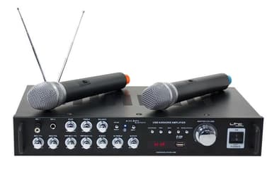 Karaoke set med trådlösa mikrofoner och Bluetooth