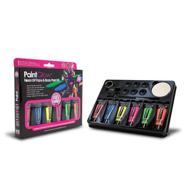Neon uv face- and bodypaint set
