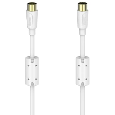 Hama antennkabel koaxial flexi-slim 90 dB (1,5 m/vit)