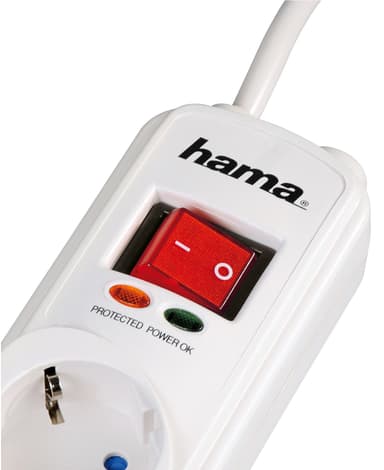 Hama 6-vägs förlängningskontakt 1.5 m