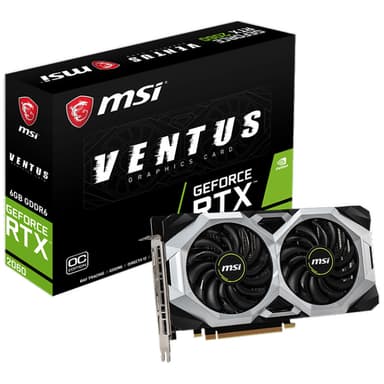MSI GeForce RTX 2060 Ventus XS OC grafikkort 6G