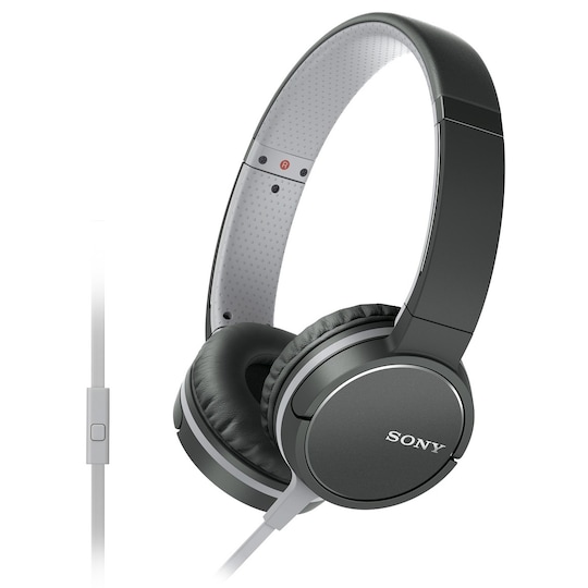 Sony MDR-ZX660AP on-ear hörlurar (svart)