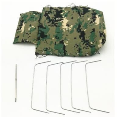Wpl army green camouflage canvas