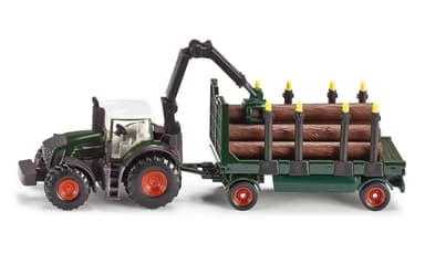SIKU Fendt Traktor med släp för timmer