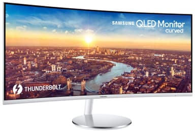 Samsung Curved C34J791 34" bildskärm (silver/vit)
