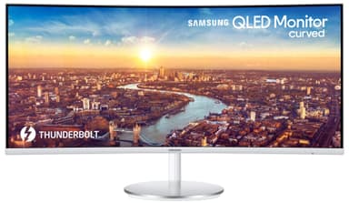 Samsung Curved C34J791 34" bildskärm (silver/vit)