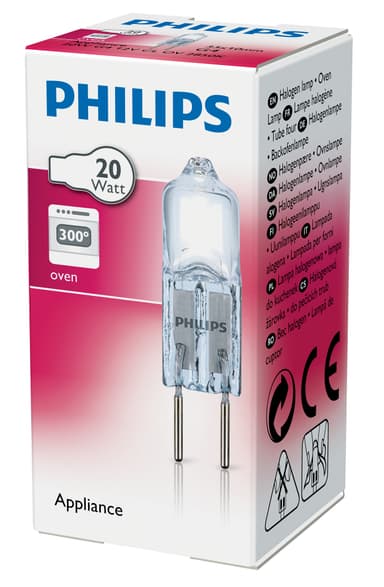 Philips halogenlampa för ugn 20W G4 8718699613235