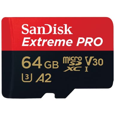 SanDisk MicroSDXC Extreme Pro 64 GB minneskort