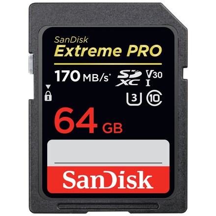 SanDisk SDXC Extreme Pro 64 GB minneskort