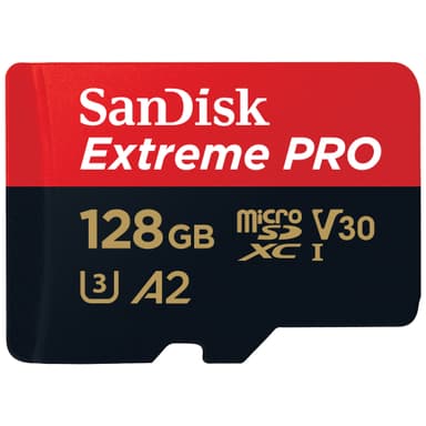 SanDisk MicroSDXC Extreme Pro 128 GB minneskort