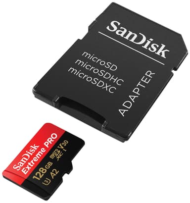 SanDisk MicroSDXC Extreme Pro 128 GB minneskort