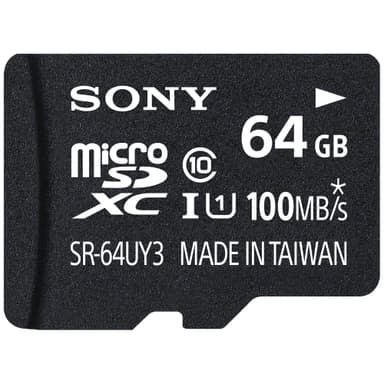 Sony Micro SD Minneskort 64 GB + adapter