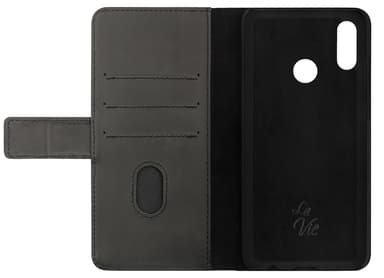 La Vie Huawei P Smart 2019 plånboksfodral (espresso svart)