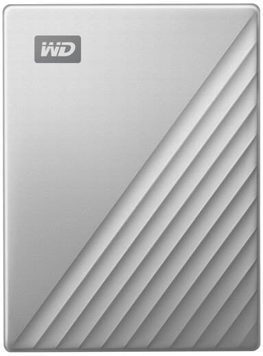 WD My Passport Ultra USB-C portabel hårddisk 1 TB (silver)