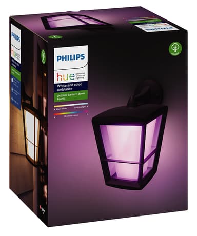 Philips Hue Econic WACA svart nedåtriktad vägglampa