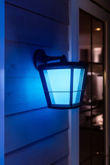 Philips Hue Econic WACA svart nedåtriktad vägglampa