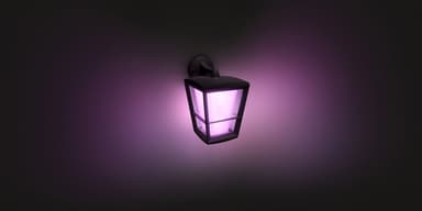 Philips Hue Econic WACA svart nedåtriktad vägglampa