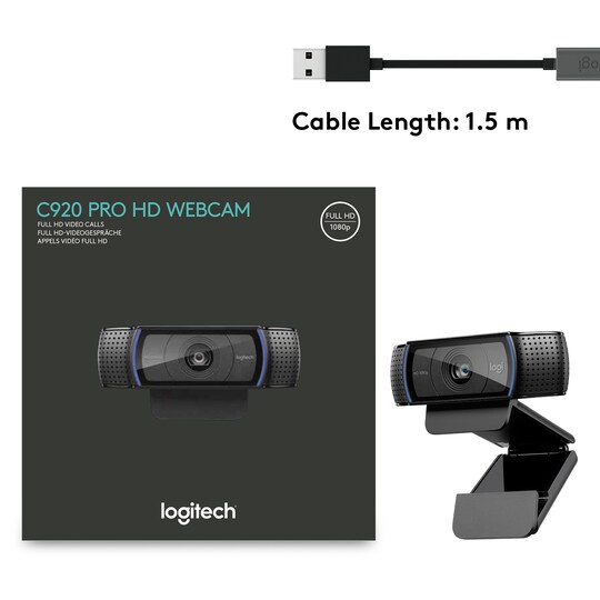 Logitech Webbkamera HD Pro C920