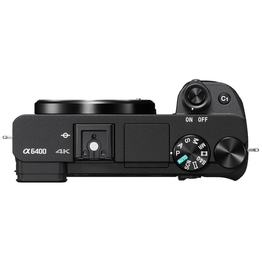 Sony Alpha A6400 kamerahus + 18-135 mm OSS zoomobjektiv