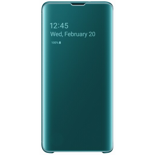 Samsung Galaxy S10 Clear View fodral (grön)