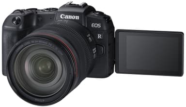 Canon EOS RP kamera med RF 24-105 mm obj och EF-EOS R Mount Adapter