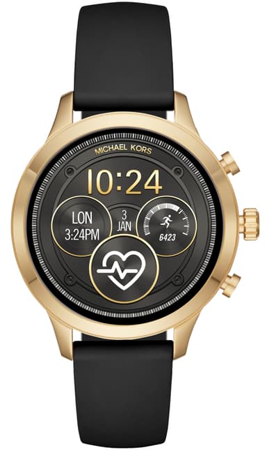 Michael Kors Runway silikonarmband (svart)
