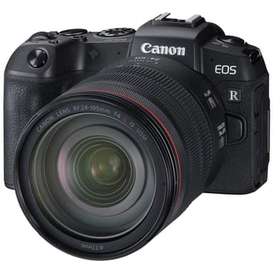 Canon EOS RP kamera med RF 24-105 mm obj och EF-EOS R Mount Adapter