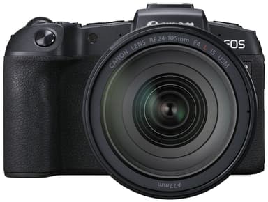 Canon EOS RP kamera med RF 24-105 mm obj och EF-EOS R Mount Adapter