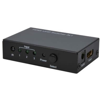 NORTH HDMI Switch 3:1 4K Svart Fjärr