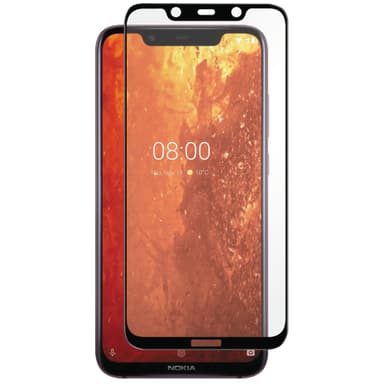 Panzer Full-Fit Nokia 8.1 skärmskydd (svart)