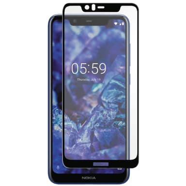 Panzer Full-Fit Nokia 5.1 Plus skärmskydd (svart)