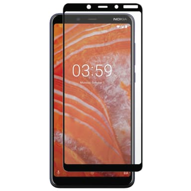Panzer Full-Fit Nokia 3.1 Plus skärmskydd (svart)