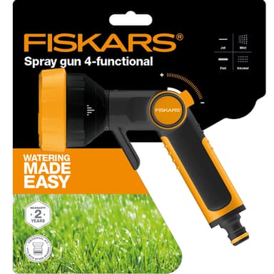 Fiskars sprinklerpistol 4-funktion