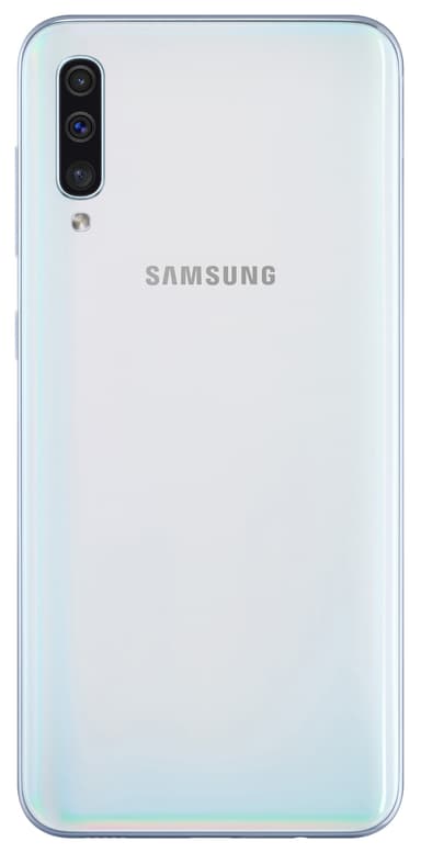 Samsung Galaxy A50 smartphone (vit)