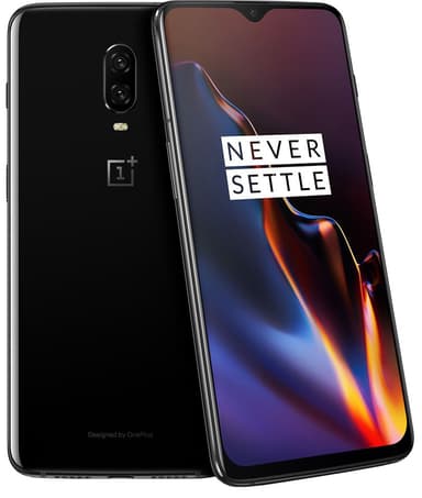 OnePlus 6T smartphone (spegelsvart)