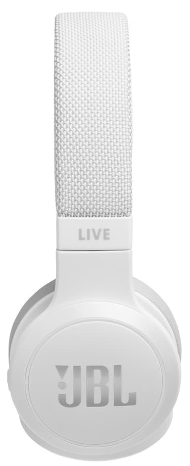 JBL LIVE 400BT trådlösa on-ear hörlurar (vit)