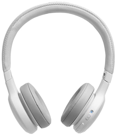 JBL LIVE 400BT trådlösa on-ear hörlurar (vit)