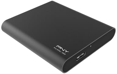 PNY Pro Elite portable SSD, 250 GB (svart)