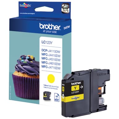 Brother LC123Y bläckpatron gul