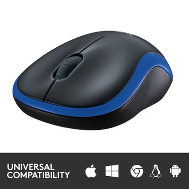 Logitech Trådlös Mus M185 (blå)
