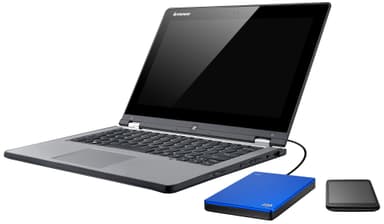 Seagate Backup Plus Slim 2 TB portabel hårddisk (ljusblå)